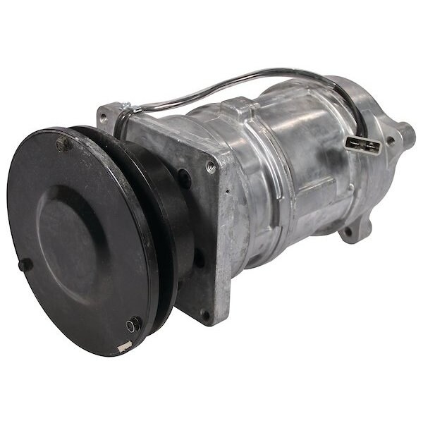 Compressor, New, A6 Style w/ Clutch (1 groove 5.58" pulley, 12V, 2:00 coil) 12" x6" x6"